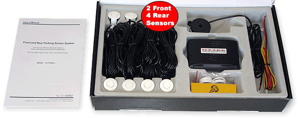 HYTEC Retail Box - inside - 8-Sensor parking system with Beeper