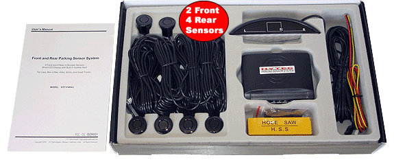 HYTEC Retail Box - inside - 6-Sensor parking system with LED display